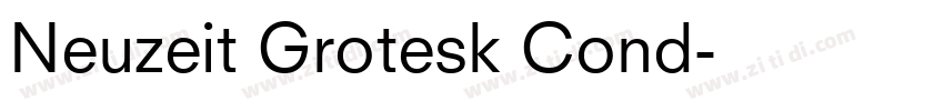 Neuzeit Grotesk Cond字体转换
